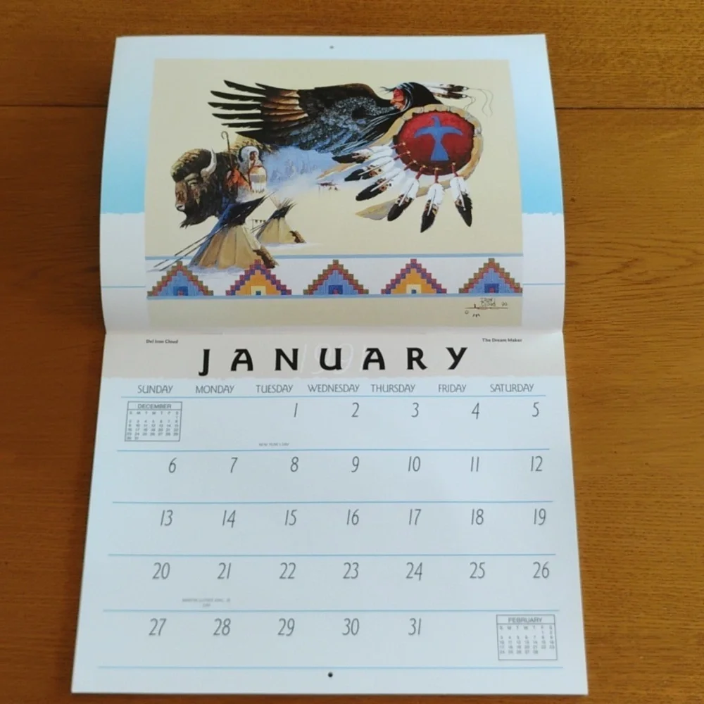 1991 Sioux Art 1999 Cherokee Heritage 2001 Native PeopleSW 2004 Am West Calendar